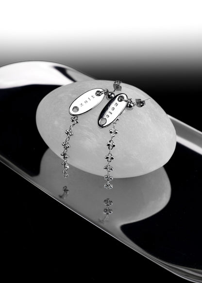 The Tag Drop Earrings